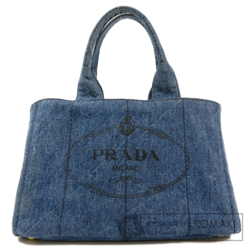 Prada Canapa 2way Tote Bag Denim